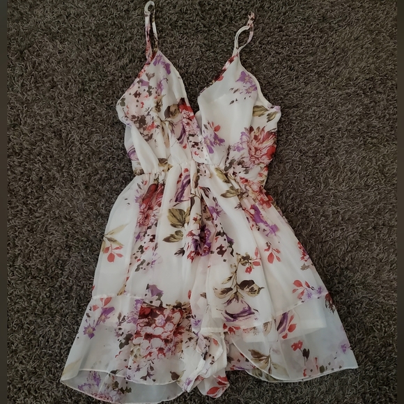 NWT ZAFUL Romper Mini Dress - Picture 1 of 4